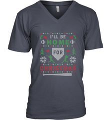 Premium Baseball Ugly Christmas Sweater Pattern Men's V-Neck Men's V-Neck - FordPhuMy
