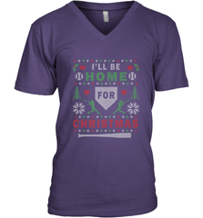 Premium Baseball Ugly Christmas Sweater Pattern Men's V-Neck Men's V-Neck - FordPhuMy