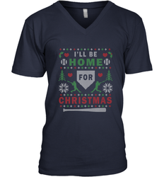 Premium Baseball Ugly Christmas Sweater Pattern Men's V-Neck