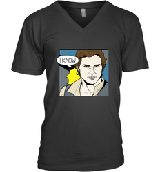 Star Wars Han Solo I Know Pop Art Couples Men's V-Neck