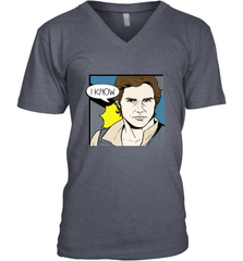 Star Wars Han Solo I Know Pop Art Couples Men's V-Neck Men's V-Neck - FordPhuMy