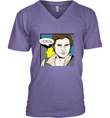 Star Wars Han Solo I Know Pop Art Couples Men's V-Neck Men's V-Neck - FordPhuMy