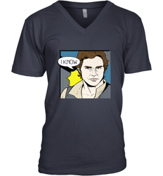 Star Wars Han Solo I Know Pop Art Couples Men's V-Neck