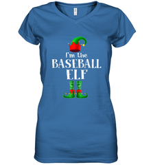 I'm The Baseball Elf Matching Family Pajama Christmas Women's V-Neck T-Shirt Women's V-Neck T-Shirt - FordPhuMy