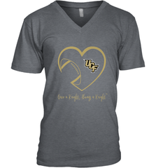 UCF Knights Football Inside Heart  Team  Apparel Men's V-Neck Men's V-Neck - FordPhuMy