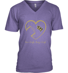 UCF Knights Football Inside Heart  Team  Apparel Men's V-Neck Men's V-Neck - FordPhuMy