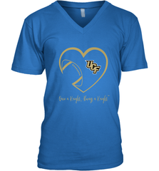 UCF Knights Football Inside Heart  Team  Apparel Men's V-Neck Men's V-Neck - FordPhuMy