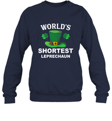 Shortest Leprechaun Funny Family St. Patrick's Day Crewneck Sweatshirt