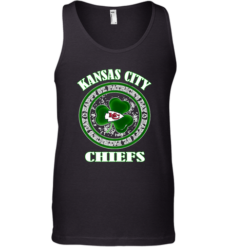 NFL Kansas City Chiefs Logo Happy St Patrick's Day Men's Tank Top Men's Tank Top / Black / XS Men's Tank Top - FordPhuMy