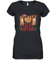 Sloth Christmas Women's V-Neck T-Shirt