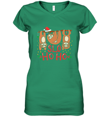 Sloth Christmas Women's V-Neck T-Shirt Women's V-Neck T-Shirt - FordPhuMy