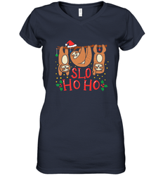 Sloth Christmas Women's V-Neck T-Shirt
