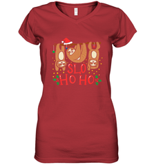 Sloth Christmas Women's V-Neck T-Shirt Women's V-Neck T-Shirt - FordPhuMy
