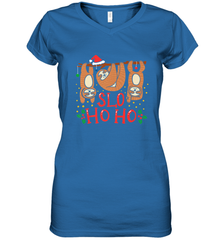 Sloth Christmas Women's V-Neck T-Shirt Women's V-Neck T-Shirt - FordPhuMy