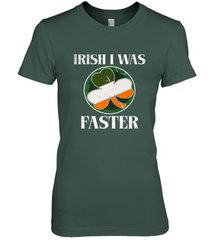 Irish I Was Faster Funny Running St Patricks Day Women's Premium T-Shirt Women's Premium T-Shirt - FordPhuMy