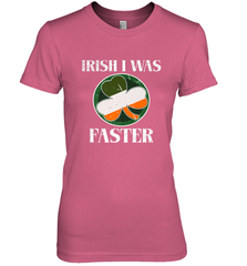 Irish I Was Faster Funny Running St Patricks Day Women's Premium T-Shirt Women's Premium T-Shirt - FordPhuMy