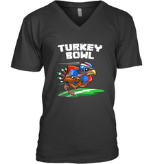 Cool Turkey Bowl _ Funny Thanksgiving Football Player Gift Men's V-Neck Men's V-Neck - FordPhuMy