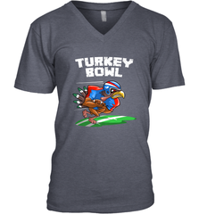Cool Turkey Bowl _ Funny Thanksgiving Football Player Gift Men's V-Neck Men's V-Neck - FordPhuMy