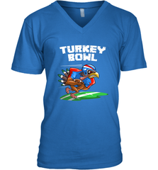 Cool Turkey Bowl _ Funny Thanksgiving Football Player Gift Men's V-Neck Men's V-Neck - FordPhuMy
