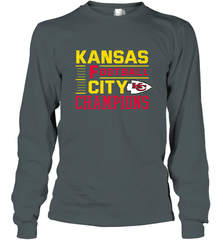 Kansas City Football Champions Vintage KC Distressed Gift Long Sleeve T-Shirt Long Sleeve T-Shirt - FordPhuMy