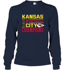 Kansas City Football Champions Vintage KC Distressed Gift Long Sleeve T-Shirt Long Sleeve T-Shirt - FordPhuMy
