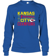 Kansas City Football Champions Vintage KC Distressed Gift Long Sleeve T-Shirt Long Sleeve T-Shirt - FordPhuMy