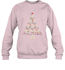 Baseball Balls Christmas Tree lights Xmas Gift Holiday Crewneck Sweatshirt Crewneck Sweatshirt - FordPhuMy