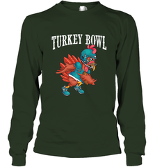 Cool Turkey Bowl _ Funny Thanksgiving Football Player Long Sleeve T-Shirt Long Sleeve T-Shirt - FordPhuMy