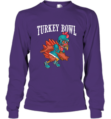 Cool Turkey Bowl _ Funny Thanksgiving Football Player Long Sleeve T-Shirt Long Sleeve T-Shirt - FordPhuMy