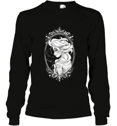 Disney Frozen Elsa Sketch Portrait Snowflakes Long Sleeve T-Shirt