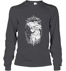 Disney Frozen Elsa Sketch Portrait Snowflakes Long Sleeve T-Shirt Long Sleeve T-Shirt - FordPhuMy
