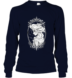 Disney Frozen Elsa Sketch Portrait Snowflakes Long Sleeve T-Shirt