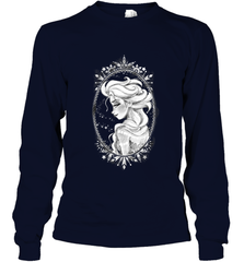 Disney Frozen Elsa Sketch Portrait Snowflakes Long Sleeve T-Shirt Long Sleeve T-Shirt - FordPhuMy