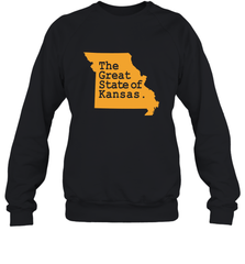 The Great State Of Kansas Crewneck Sweatshirt Crewneck Sweatshirt - FordPhuMy
