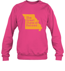 The Great State Of Kansas Crewneck Sweatshirt Crewneck Sweatshirt - FordPhuMy