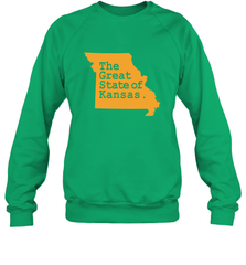 The Great State Of Kansas Crewneck Sweatshirt Crewneck Sweatshirt - FordPhuMy