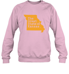 The Great State Of Kansas Crewneck Sweatshirt Crewneck Sweatshirt - FordPhuMy