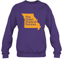 The Great State Of Kansas Crewneck Sweatshirt Crewneck Sweatshirt - FordPhuMy