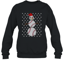 UGLY CHRISTMAS Baseball Snowman Holiday Santa Funny Men Gift Crewneck Sweatshirt Crewneck Sweatshirt - FordPhuMy
