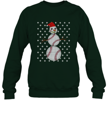 UGLY CHRISTMAS Baseball Snowman Holiday Santa Funny Men Gift Crewneck Sweatshirt Crewneck Sweatshirt - FordPhuMy