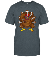 Cool Turkey Football Feathers Funny Thanksgiving Sports Men's T-Shirt Men's T-Shirt - FordPhuMy