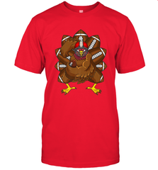 Cool Turkey Football Feathers Funny Thanksgiving Sports Men's T-Shirt Men's T-Shirt - FordPhuMy