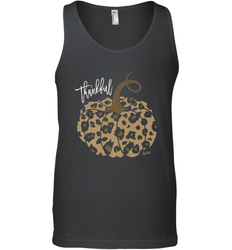 Mens Womens Thankful Pumpkin Fall Leopard Print Men's Tank Top