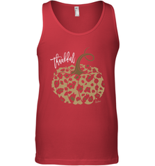 Mens Womens Thankful Pumpkin Fall Leopard Print Men's Tank Top Men's Tank Top - FordPhuMy