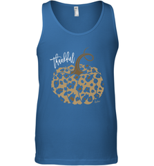Mens Womens Thankful Pumpkin Fall Leopard Print Men's Tank Top Men's Tank Top - FordPhuMy