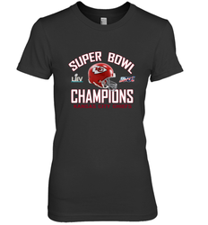 NFL super bowl Kansas City Chiefs Logo Helmet champions Women's Premium T-Shirt