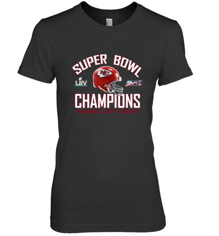 NFL super bowl Kansas City Chiefs Logo Helmet champions Women's Premium T-Shirt Women's Premium T-Shirt / Black / XS Women's Premium T-Shirt - FordPhuMy