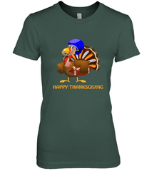 Cool Happy Thanksgiving Football Shirt Gobble Player Turkey Women's Premium T-Shirt Women's Premium T-Shirt - FordPhuMy