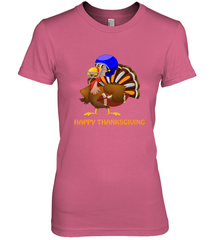 Cool Happy Thanksgiving Football Shirt Gobble Player Turkey Women's Premium T-Shirt Women's Premium T-Shirt - FordPhuMy