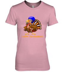 Cool Happy Thanksgiving Football Shirt Gobble Player Turkey Women's Premium T-Shirt Women's Premium T-Shirt - FordPhuMy